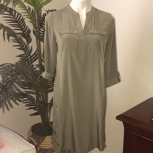 🌹Chico’s Olive Green Shirt Dress